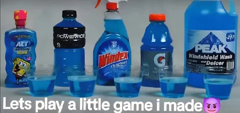Blue Liquid Mystery Game