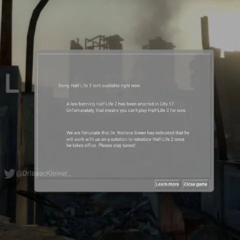 Half-Life 2 запрещена в Сити 17
