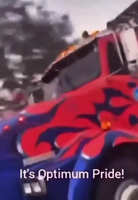 Optimum Pride Truck Reaction