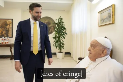 Dies of Cringe Pope Meeting
