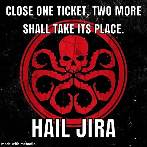 Hail Hydra Ticket Joke