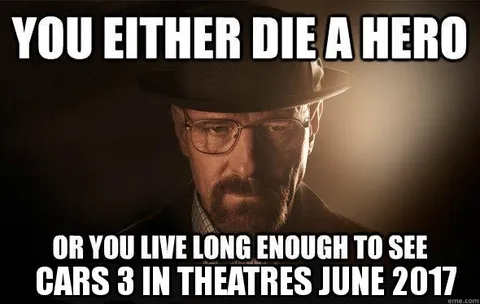 You Either Die a Hero Cars 3