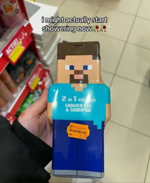 Minecraft Steve Shower Gel