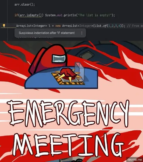 Emergency Meeting After Clearing List