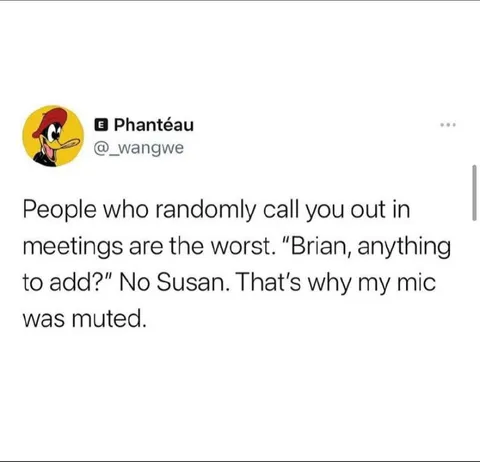 Muted Mic in Meetings