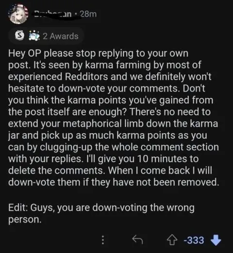 Stop Replying to Your Own Post