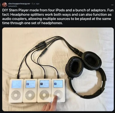 DIY Stem Player From Four iPods