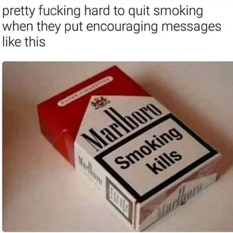 Marlboro Encouragement to Quit Smoking