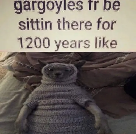 Gargoyles Sitting for 1200 Years
