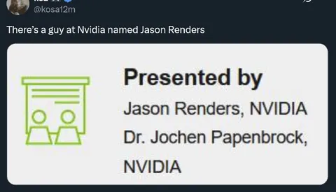 Jason Renders at NVIDIA