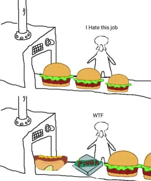 I Hate This Job WTF Burger Comic