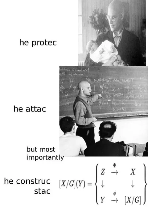 He Protec He Attac He Construc Stac