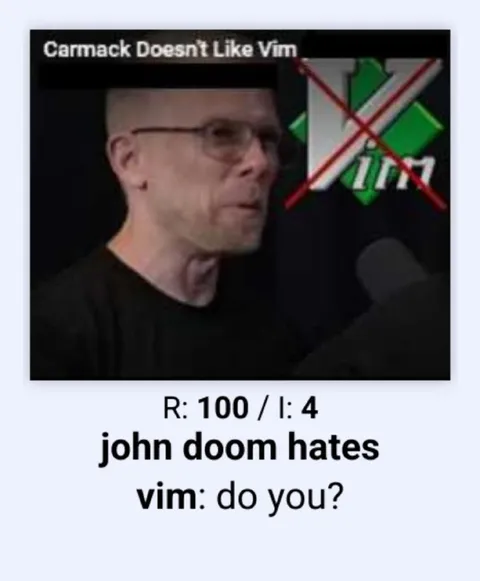 John Doom Hates Vim