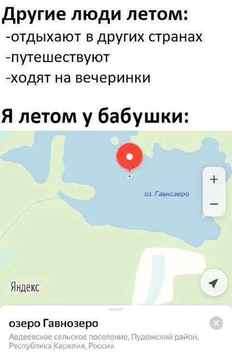 Летом у бабушки в Гавнозеро