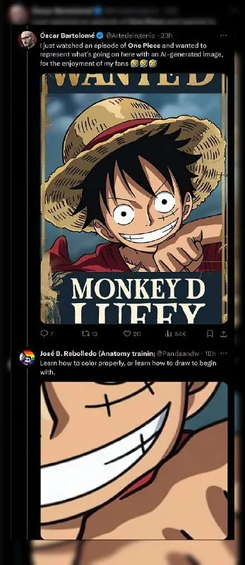 AI-Generated Luffy Anatomy Fail