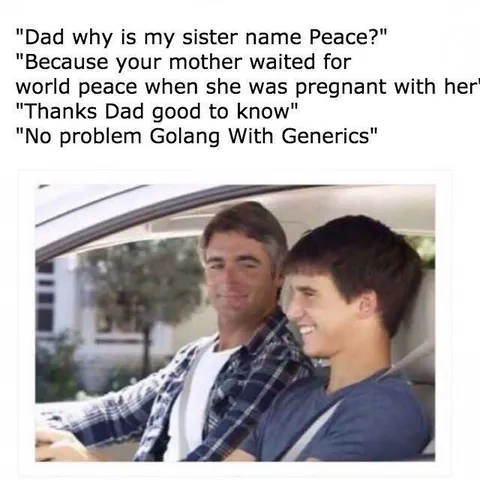 Golang With Generics Dad Joke