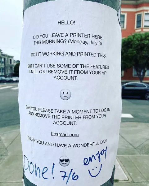 Printer Trapped in HP Account