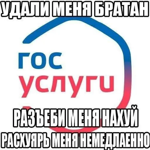 Удалили Госуслуги, братан