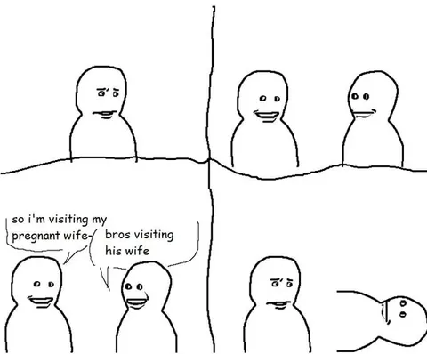 Visiting His Pregnant Wife