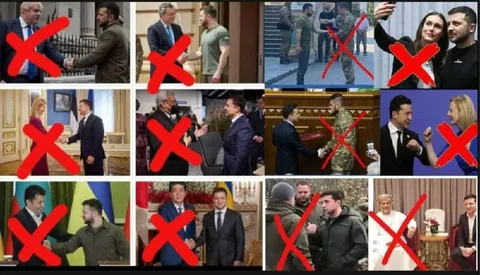 Зеленский и перечёркнутые рукопожатия