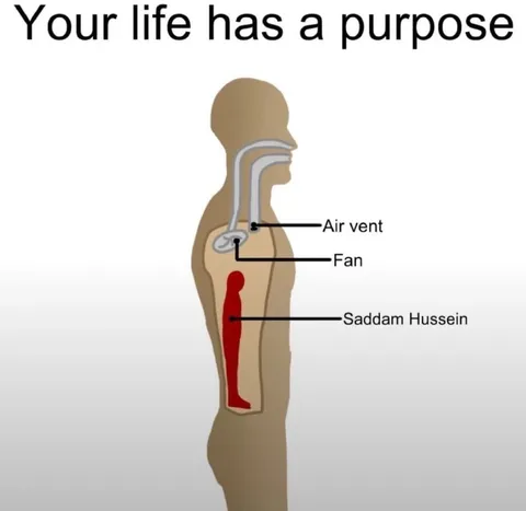 Saddam Hussein Has a Purpose