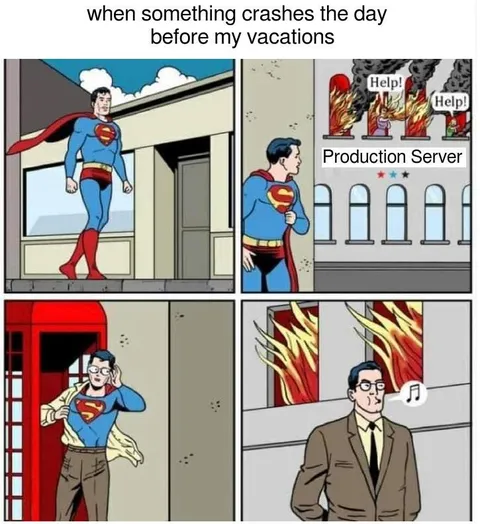 Superman Leaves the Production Server