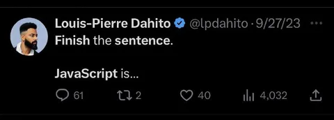 JavaScript Is Finish the Sentence