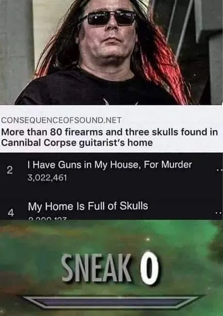 Guns, Skulls, and Sneak 0