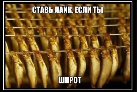 Ставь лайк, если ты шпрот