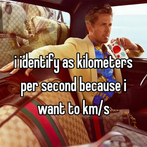 Kilometers Per Second Guy