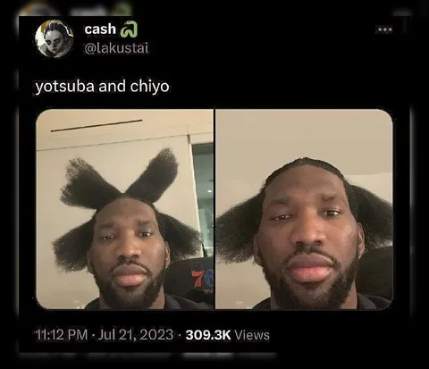 Yotsuba and Chiyo Hair