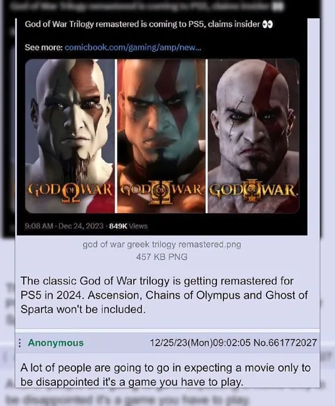God of War Trilogy Remaster Hoax