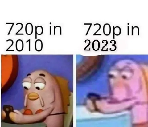 720p in 2010 vs 2023