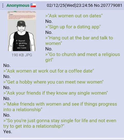 No, I’ll Stay Single Forever