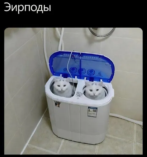 Эирподы в стиральной машине