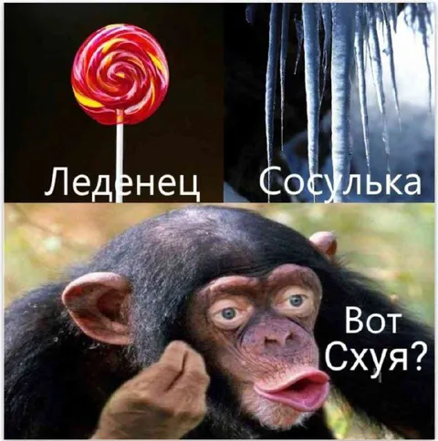 Леденец, сосулька и вот схуя