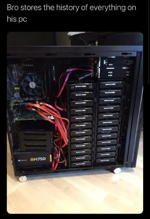 Bro Stores Everything on His PC