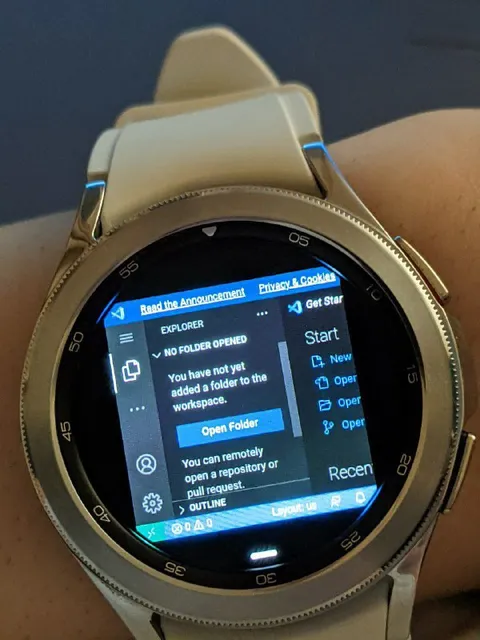 VS Code on a Smartwatch