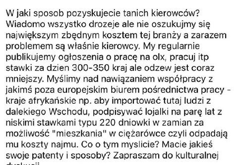Poszukiwanie tanich kierowców
