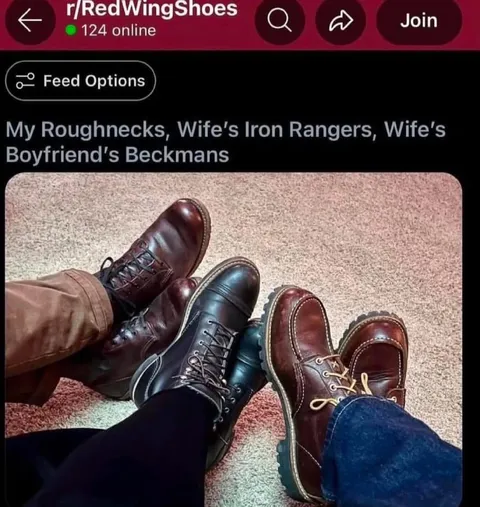 My Roughnecks, Wife’s Iron Rangers
