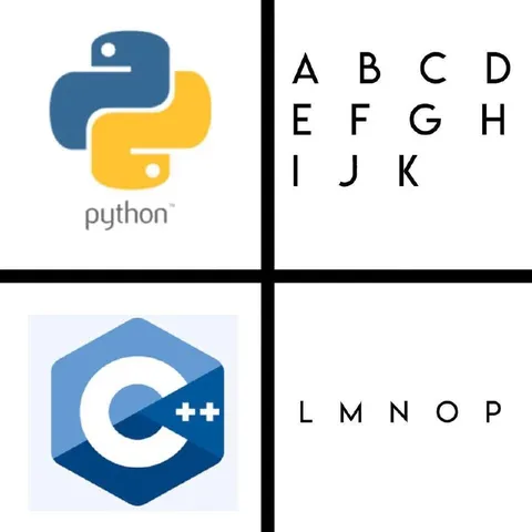Python and C++ Alphabet