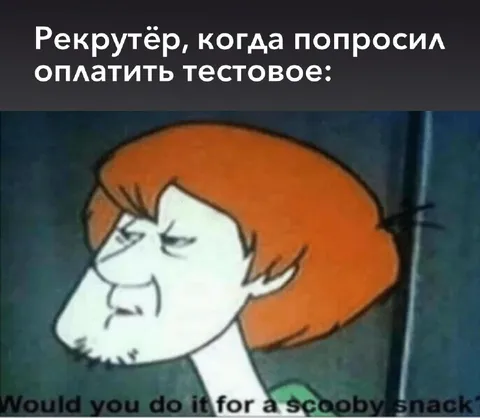Рекрутёр просит оплатить тестовое