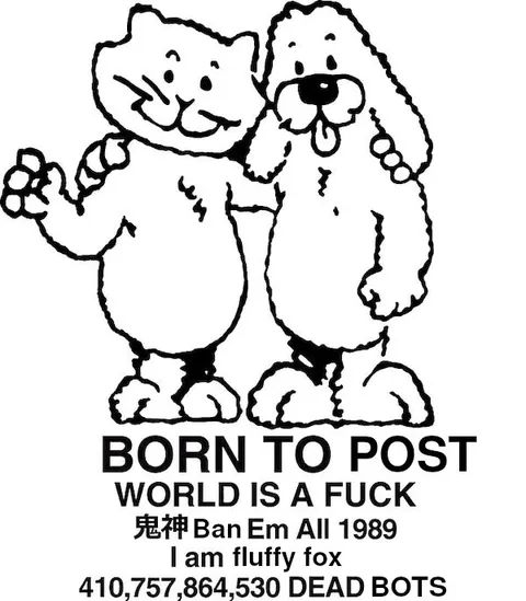 Born to Post Fluffy Fox
