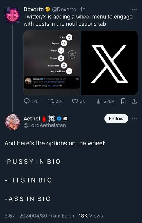 Wheel Menu Options