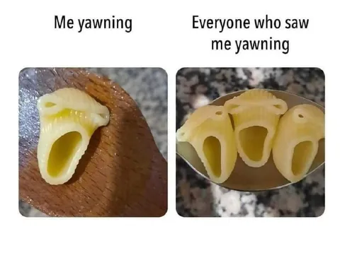 Pasta Yawning Meme