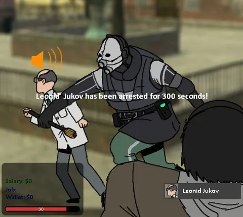 Arrested for 300 Seconds