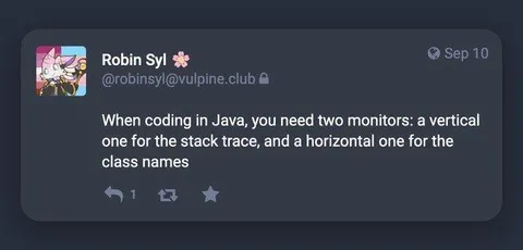 Two Monitors for Java Coding