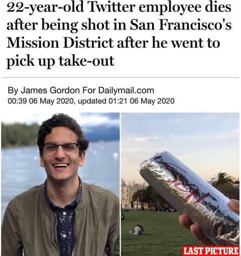 Twitter Employee’s Last Takeout Trip