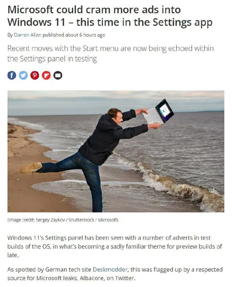 Throwing Windows 11 Into the Sea