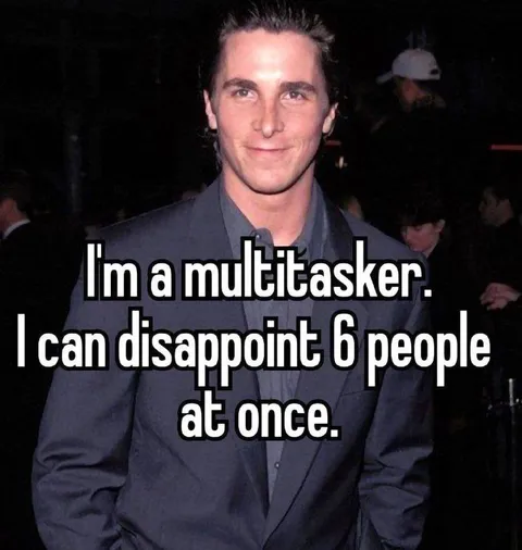 Christian Bale Multitasker